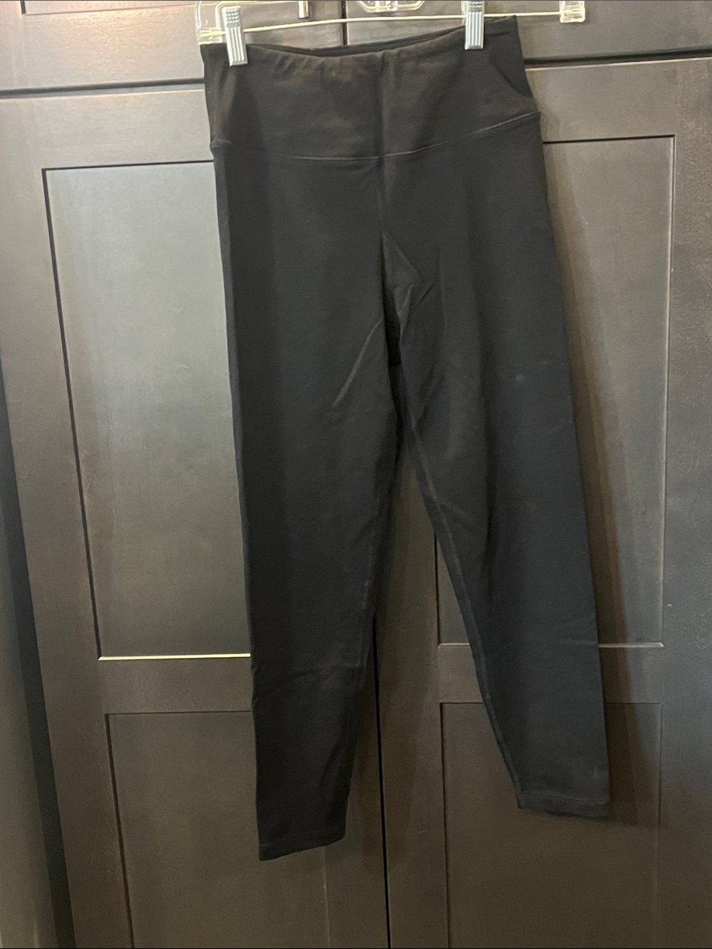 MATE M Black Full Length Leggings. Never worn. Organic Cotton & Spandex - Picture 7 of 8